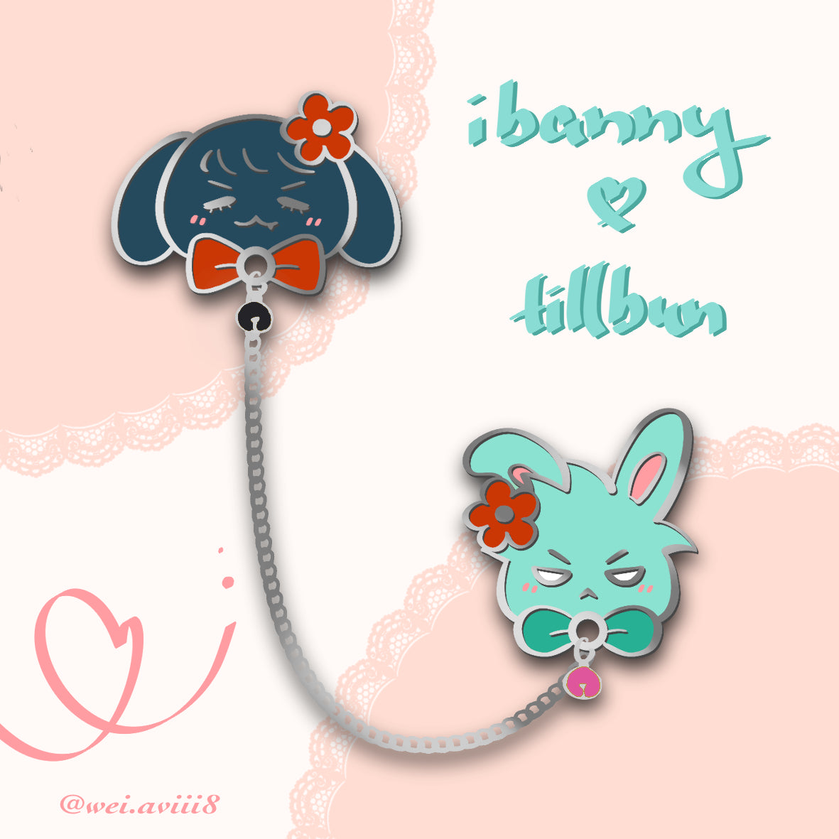 ibanny & tillbun pins