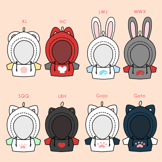5cm doll hoodies