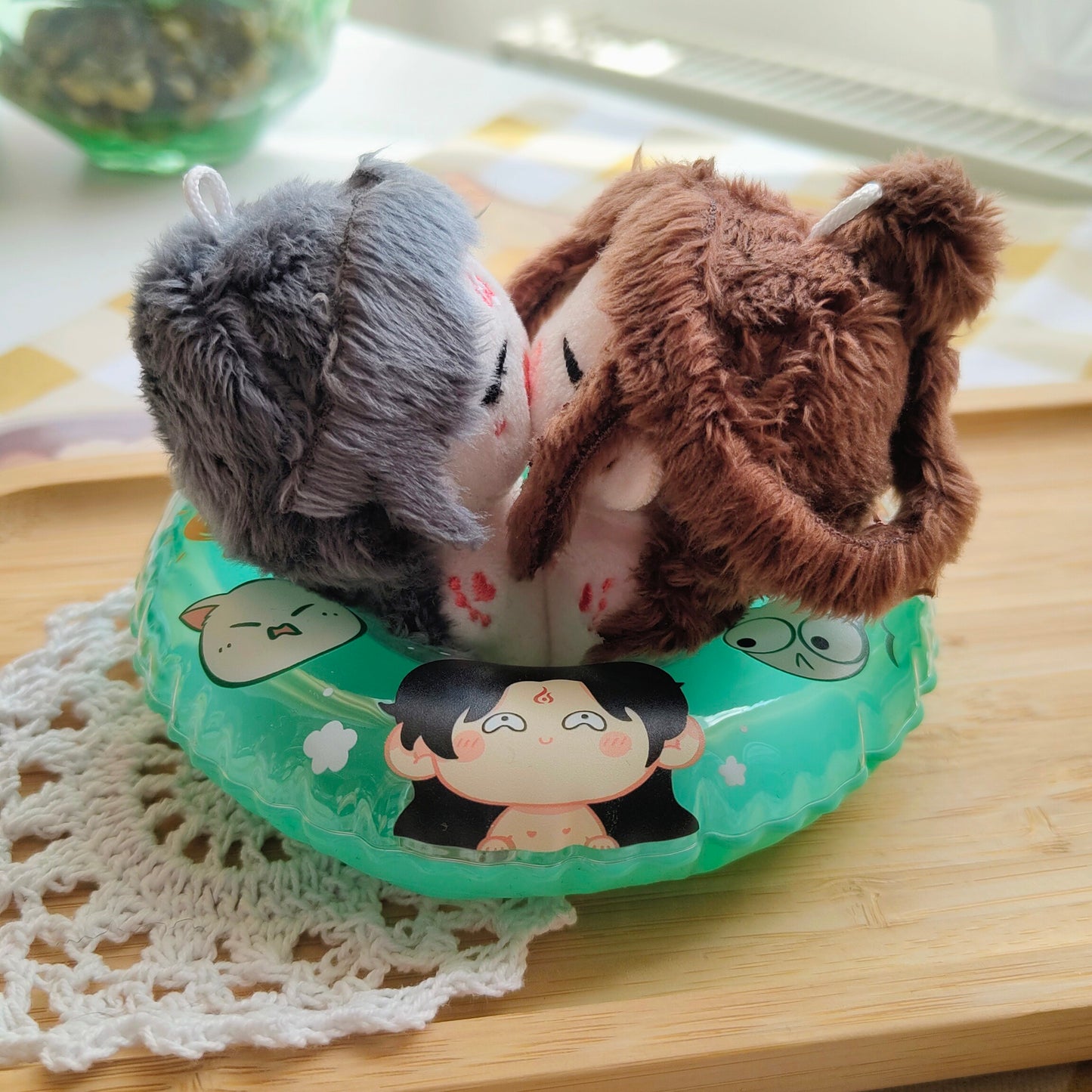 bingqiu swimming ring keychain