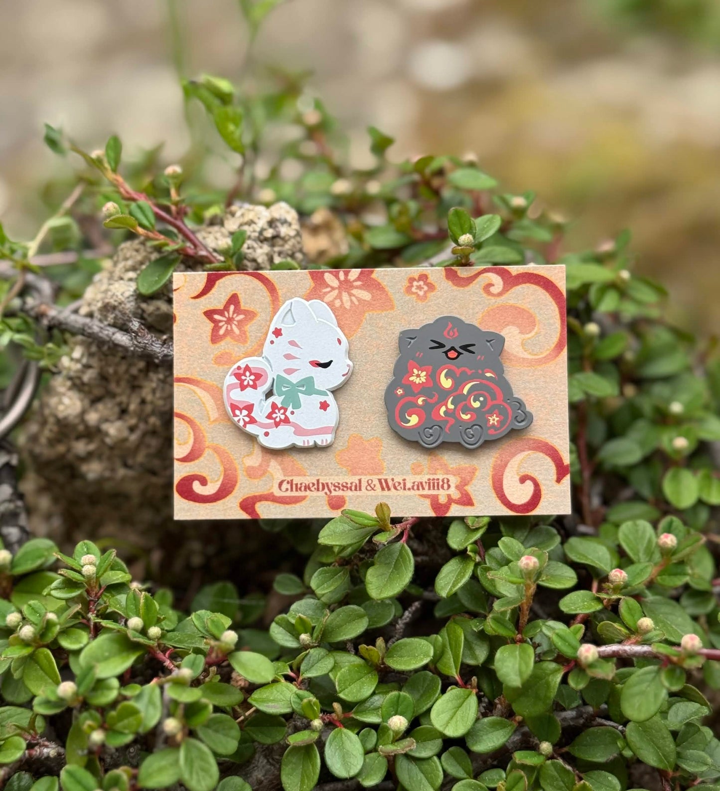 Bingup & Nyanzun collab pin set