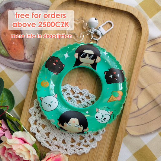 bingqiu swimming ring keychain