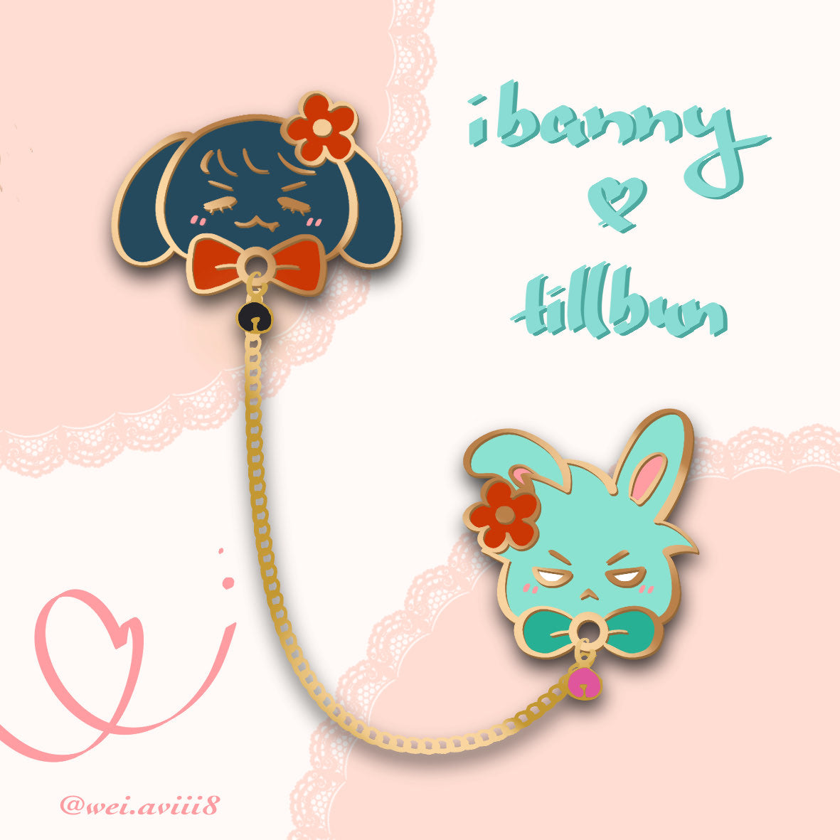 ibanny & tillbun pins