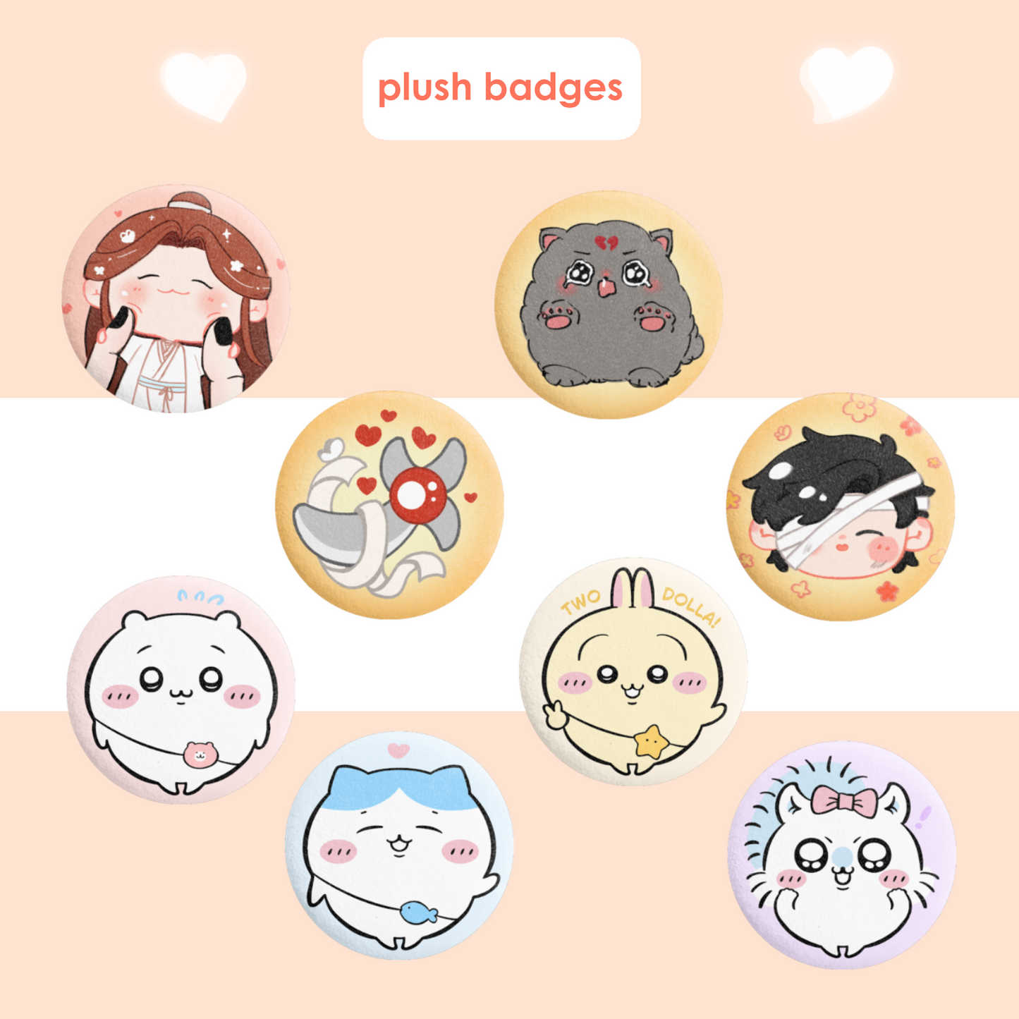 Plush badges