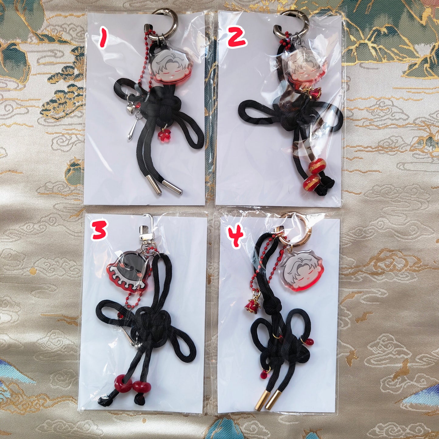 Handmade knot charms