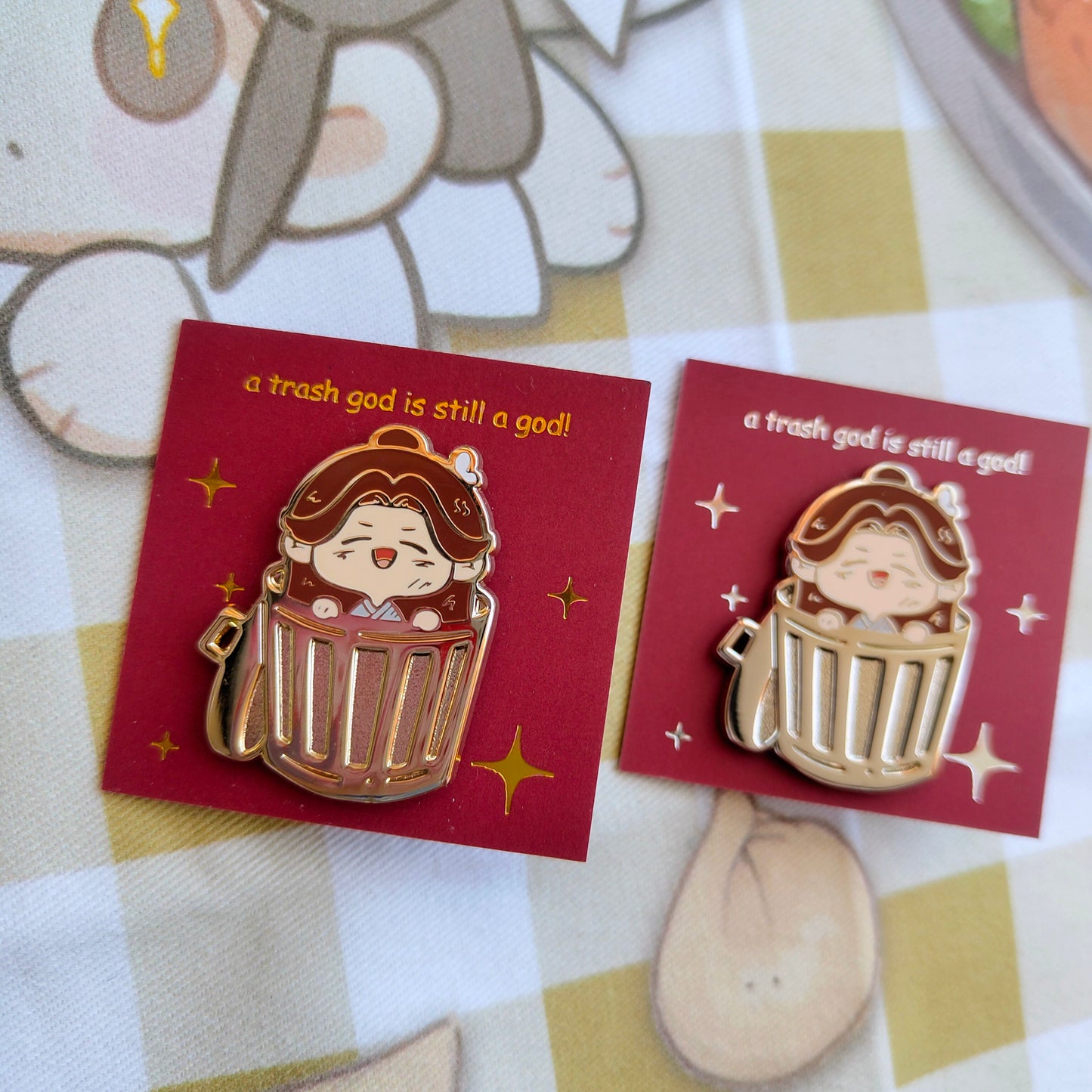 a trash god is still a god! pin