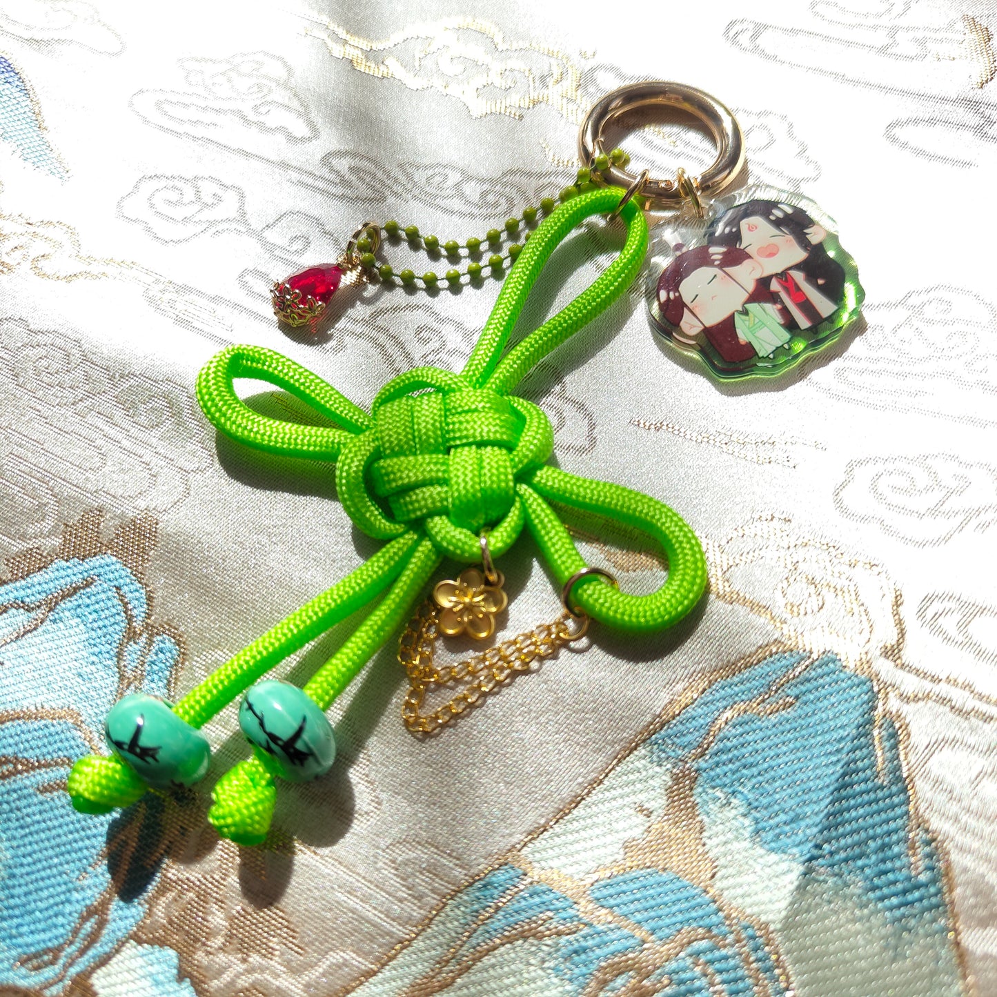 Handmade knot charms